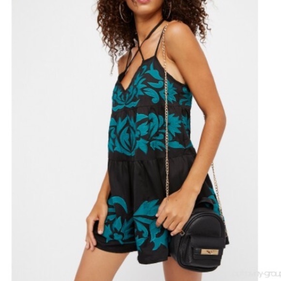 Free People Pants - FREE PEOPLE EVERBLUE ROMPER MEDIUM